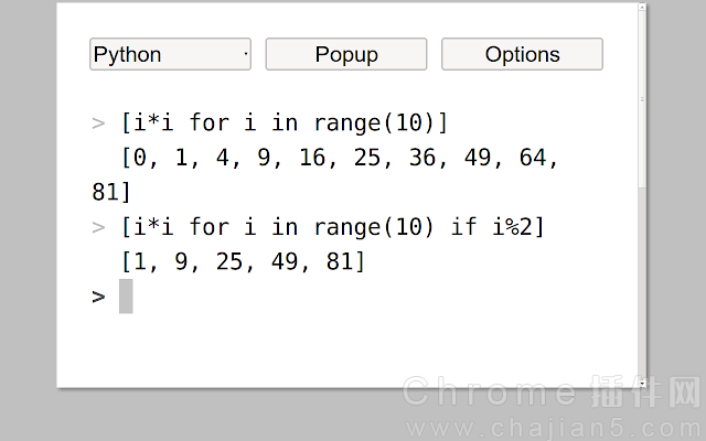 测试python代码、测试正则表达式的Chrome插件Python Shell