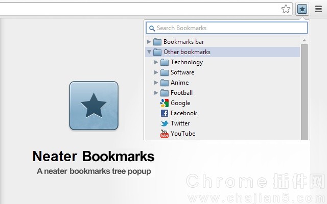 书签管理Chrome插件Neater Bookmarks 