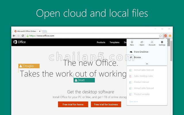 在浏览器中查看、编辑和创建 Office 文档 Office v2.2.0（微软出品）